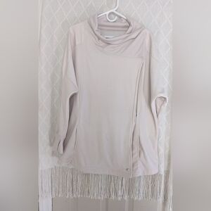 TAHARI Sport Wrap Sweater‎ Jacket with with faux leather on sleeves Size 2X